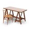 Wooden Desk with Trestles, 1970s 13