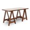 Wooden Desk with Trestles, 1970s 2