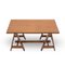 Wooden Desk with Trestles, 1970s 3
