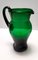 Vasos y jarra vintage de vidrio soplado en verde, Empoli, años 50. Juego de 7, Imagen 8