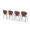 Lulli Chairs by Carlo Rati for Industria Legni Curvati, 1950s, Set of 4 5