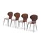 Lulli Chairs by Carlo Rati for Industria Legni Curvati, 1950s, Set of 4 4