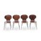 Lulli Chairs by Carlo Rati for Industria Legni Curvati, 1950s, Set of 4 2