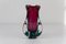 Mid-Century Modern Italian Purple and Green Murano Glass Vase, 1960s 2