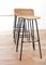 Dutch Metal and Rattan Bar Stool by Dirk Van Sliedregt, 1960s, Set of 4, Image 12