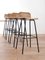 Dutch Metal and Rattan Bar Stool by Dirk Van Sliedregt, 1960s, Set of 4, Image 20