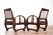 Vintage French Art Deco Wooden Armchairs, 1930s, Set of 2, Image 20