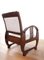 Vintage French Art Deco Wooden Armchairs, 1930s, Set of 2, Image 4