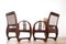 Vintage French Art Deco Wooden Armchairs, 1930s, Set of 2 15