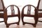 Vintage French Art Deco Wooden Armchairs, 1930s, Set of 2 3