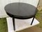 Scandinavian Black Round Extendable Dining Table, 1970s 12