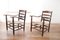 Dutch Rural Ladder Back Oak Rush Seat Armchairs, 1920s, Set of 2, Image 20