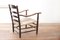 Dutch Rural Ladder Back Oak Rush Seat Armchairs, 1920s, Set of 2, Image 4