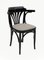 Mid-Century Modern French Ebonized Beech Bistro Chairs, 1970s, Set of 4 5