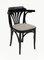 Mid-Century Modern French Ebonized Beech Bistro Chairs, 1970s, Set of 4, Image 5