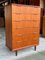 Mid-Century Danish Teak Dresser with 6 Drawers and Key attributed to Johannes Larsen, 1960s 2