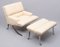 Belgian Lounge Chairs and Ottoman from Durlet, 1970s, Set of 3, Image 1