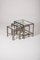 Nesting Tables in Glass, 1970s, Set of 3, Image 3