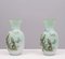 Handbemalte Italienische Vintage Vasen aus Opalglas, 1960, 2er Set 6