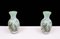 Vintage Italian Opaline Glass Hand Painted Vases, 1960, Set of 2 7