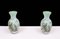 Vintage Italian Opaline Glass Hand Painted Vases, 1960, Set of 2, Image 7