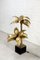 French Brass Palm Tree Floor or Side Lamp attributed to Maison Jansen, 1970s 5