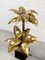 French Brass Palm Tree Floor or Side Lamp attributed to Maison Jansen, 1970s 2