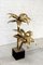 French Brass Palm Tree Floor or Side Lamp attributed to Maison Jansen, 1970s 7