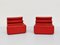 Karelia Chairs in Red Vinyl by Liisi Beckmann for Zanotta, 1960s, Set of 2 5