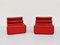 Karelia Chairs in Red Vinyl by Liisi Beckmann for Zanotta, 1960s, Set of 2, Image 5