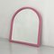 Espejo modelo 4720 con marco rosa de Anna Castelli Ferrieri para Kartell, años 80, Imagen 1