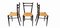 Chaises en rotin dans le style de Gio Ponti, Set de 3 5