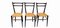 Cane Chairs in the style of Gio Ponti, Set of 3, Image 1