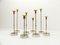 Scandinavian Candleholders by Gunnar Ander for Ystad Metall, 1960s, Set of 8, Image 2