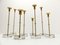 Scandinavian Candleholders by Gunnar Ander for Ystad Metall, 1960s, Set of 8 3