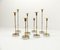 Scandinavian Candleholders by Gunnar Ander for Ystad Metall, 1960s, Set of 8, Image 4