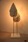 Lámpara de pie italiana con hojas de cerámica, años 70, Imagen 2