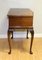 Serpentine Front Side Table on Cabriole Legs with Single Drawer 13