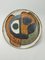 Large Wall Plate with Abstract Motif by Anne & Peter Stougaard Bornholm for Studio Keramik, 1970s 1
