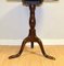 20th Century Edwardian Brown Tilt Top Table with Tripod Legs 15