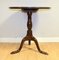 20th Century Edwardian Brown Tilt Top Table with Tripod Legs 14