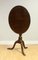 20th Century Edwardian Brown Tilt Top Table with Tripod Legs 5