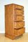 Vintage Brown Oak Tallboy with Five Drawers from Willis & Gambier 6