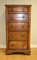 Vintage Brown Oak Tallboy with Five Drawers from Willis & Gambier 2