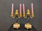 19th Century Putti Candleholders in Bronze, Ormolú and Marble, Set of 2 3