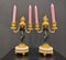 19th Century Putti Candleholders in Bronze, Ormolú and Marble, Set of 2, Image 2