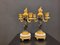 19th Century Putti Candleholders in Bronze, Ormolú and Marble, Set of 2, Image 5