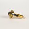 Vintage 18k Gold Ring with Sapphires 8