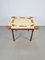 Game Table in Walnut and Leather from Valenti Spain, 1990s, Image 12