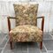 Vintage Armchair with Original Fabric, Italy, 1950s, Image 1